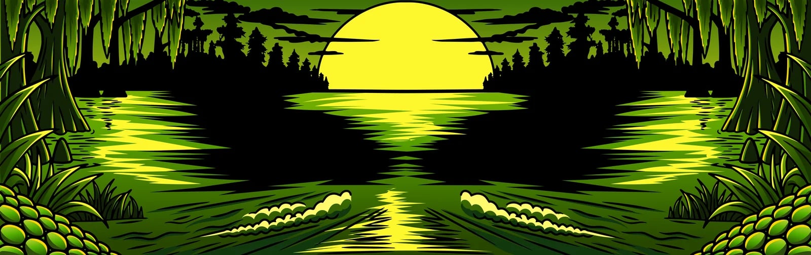 Greenpoint moonlit swamp