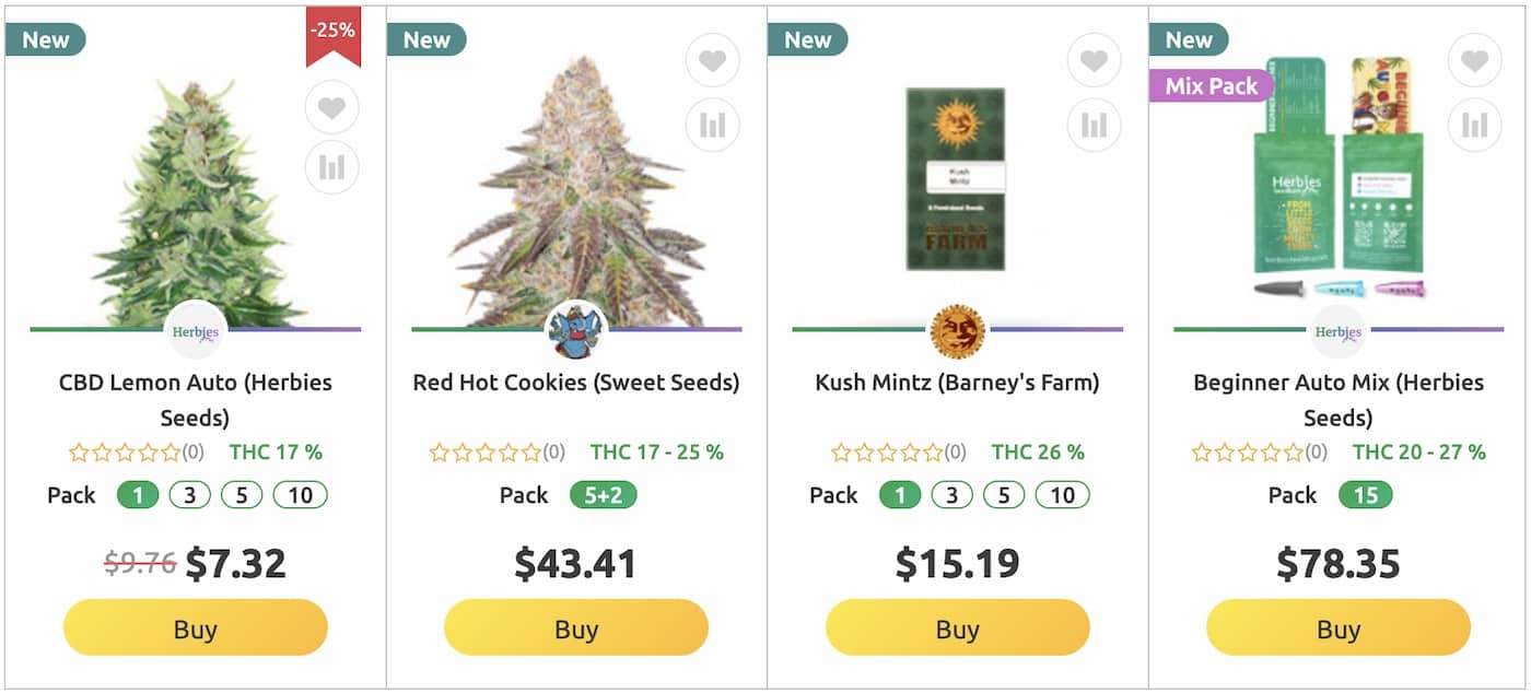 Herbies Seeds Products